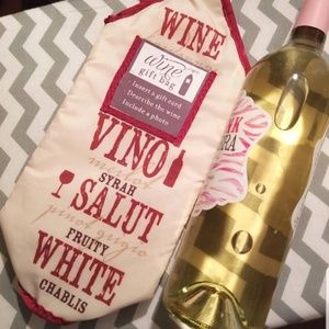 Cloth Lux Wine Bottle Gift Bag  New With Tags
